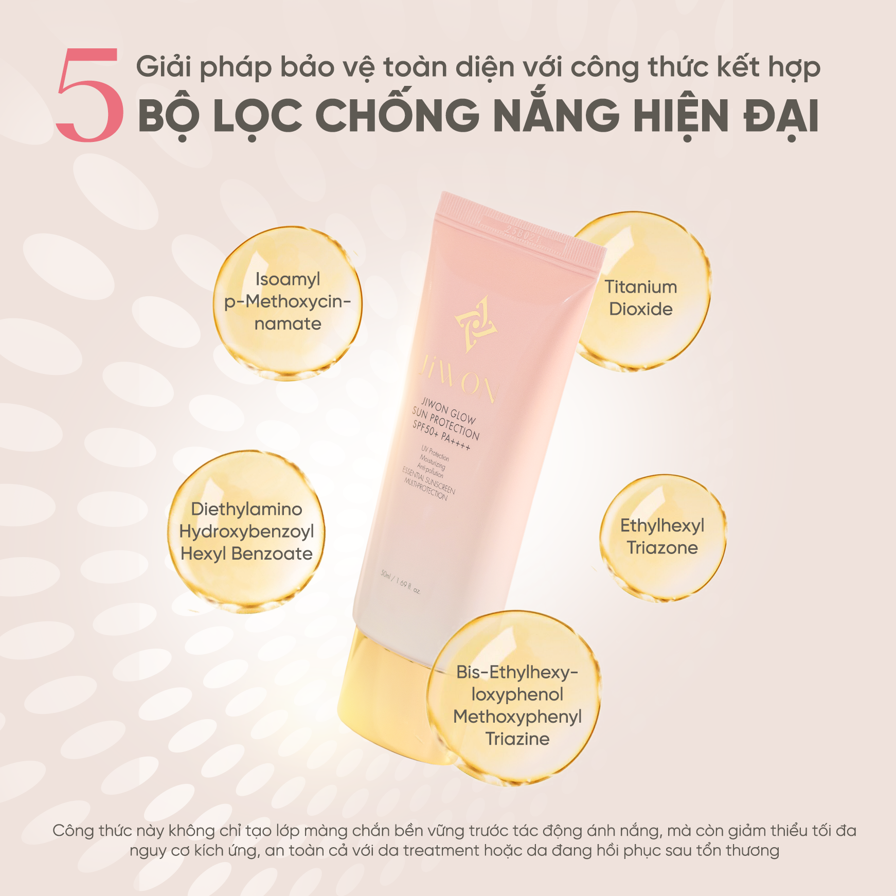  Kem chống nắng JIWON Glow Sun Protection